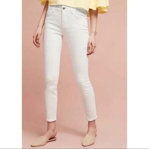 Anthropologie Pilcro White "Script" Jeans